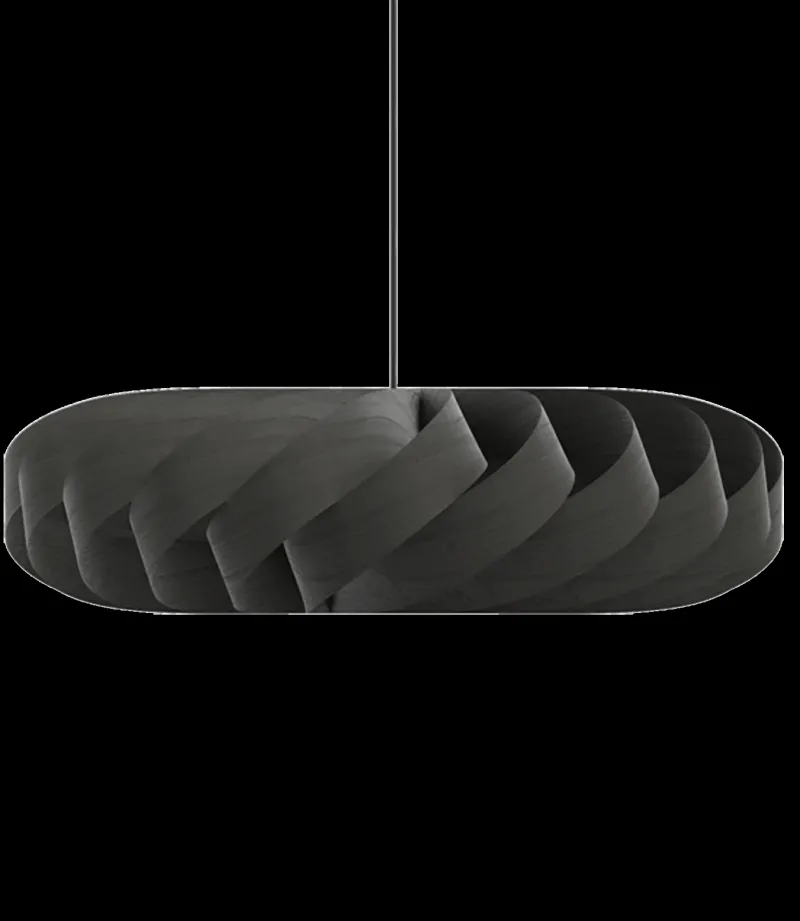 Discount TR5 pendel, birk/sort, 100 x 30 cm Lamper I Træ|Hængelamper