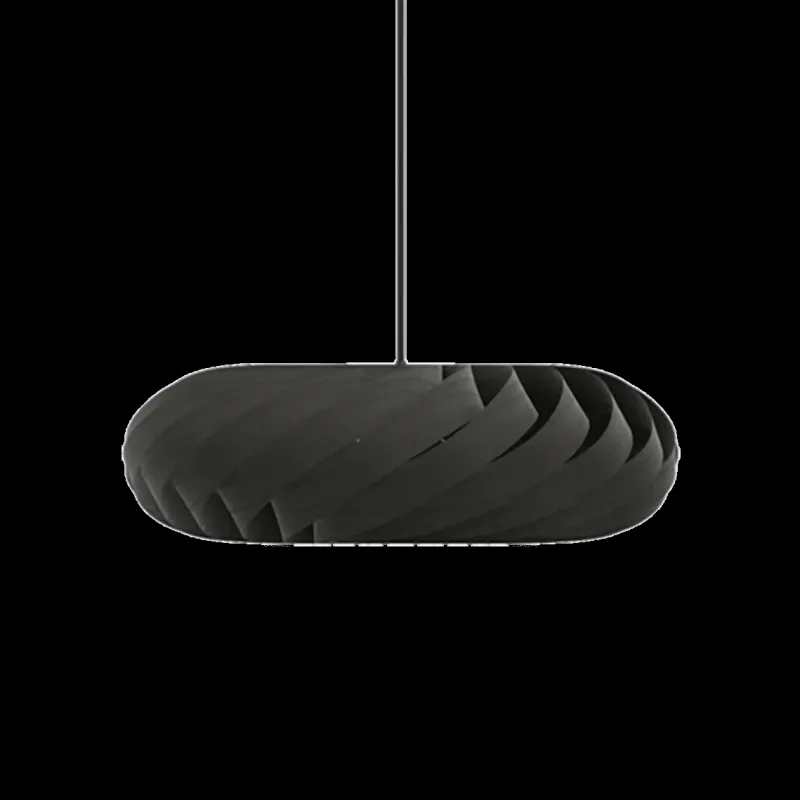 TR5 pendel, birk/sort, 60 x 20 cm Lamper I Træ|Hængelamper