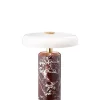 Outlet TRIP portable batterilampe / bordlampe, burgundy/opal Messinglamper|Glas Lamper