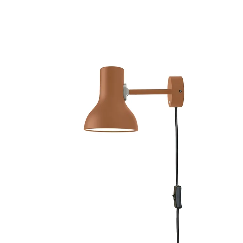 Hot Type 75 Mini væglampe m/ledning Margaret Howell, sienna Soveværelseslamper|Kontorlamper
