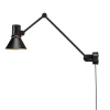 Sale Type 80 W3 væglampe m/ledning, mat sort Sorte Væglamper|Læselamper