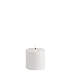 Online Udendørs LED bloklys, White, 7,8x7,8 cm Terrasselamper|Led Stearinlys