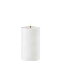 Hot Udendørs LED bloklys, White, 8,4x15 cm Terrasselamper|Led Stearinlys