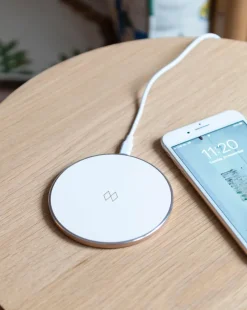 Hot Unifier Qi trådløs oplader, hvid/rose gold Reservedele Til Lamper