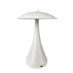Outlet Vienna LED bordlampe / batterilampe, cremet hvid Transportable Lamper|Terrasselamper