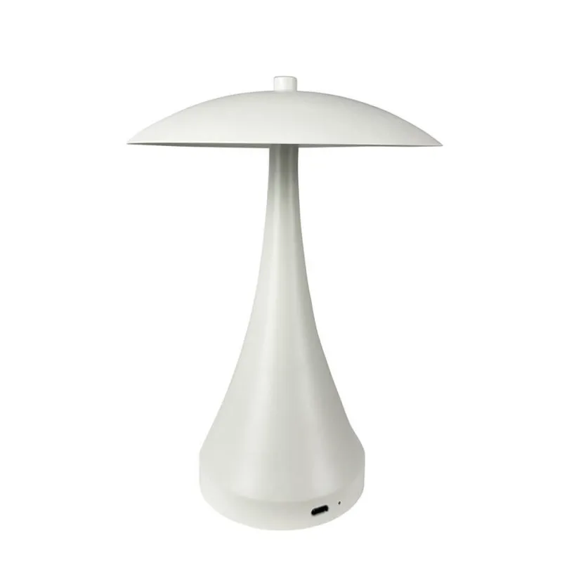 Outlet Vienna LED bordlampe / batterilampe, cremet hvid Transportable Lamper|Terrasselamper