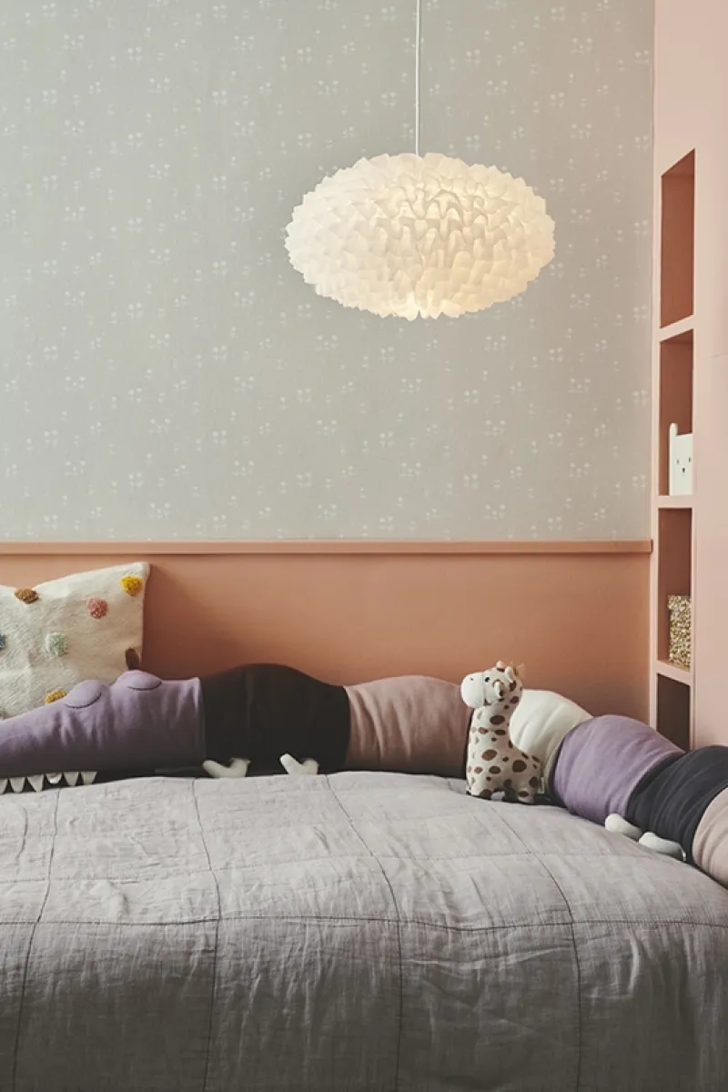 New Villo chiffon pendel 30, hvid Børn Rispapir Lamper|Hvide Lamper