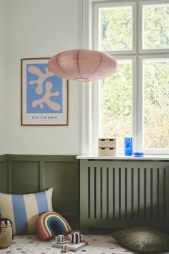 Villo rispapir pendel 60, dusty rose Rispapir Lamper|Spisebordslamper
