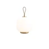 New VL45 Radiohus Portable batteri- / bordlampe, messing/pale rose Messinglamper|Glas Lamper