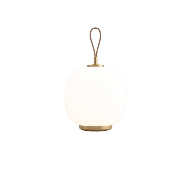 Best VL45 Radiohus Portable batteri- / bordlampe, messing/opal Messinglamper|Glas Lamper