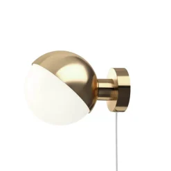 Clearance VL Studio væglampe m/ledning Ø150, messing Messinglamper|Glas Lamper