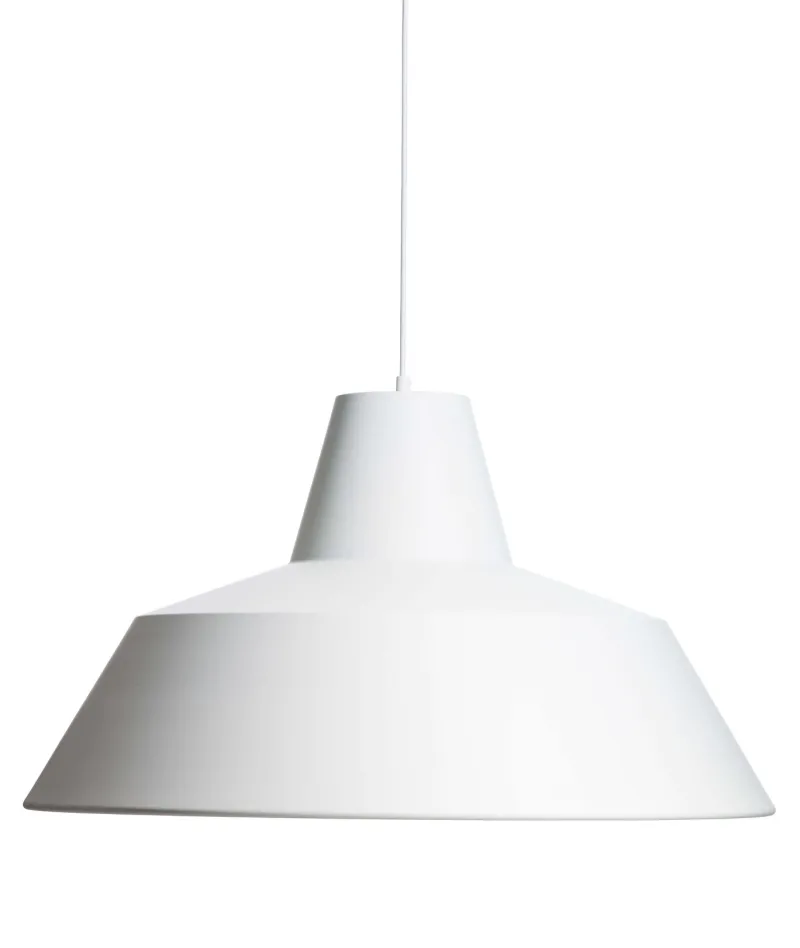 Workshop pendel W5, mat hvid Hvide Lamper|Industrielle Lamper