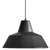 Workshop pendel W5, mat sort Industrielle Lamper|Hængelamper