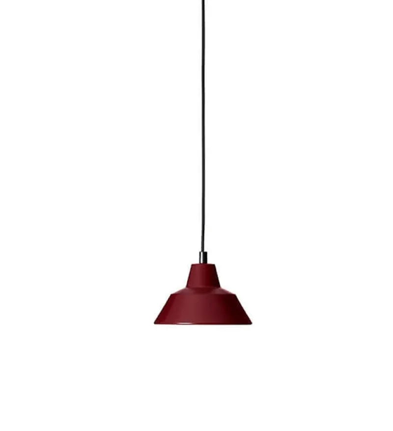 Online Workshop pendel W1, vinrød Industrielle Lamper|Hængelamper