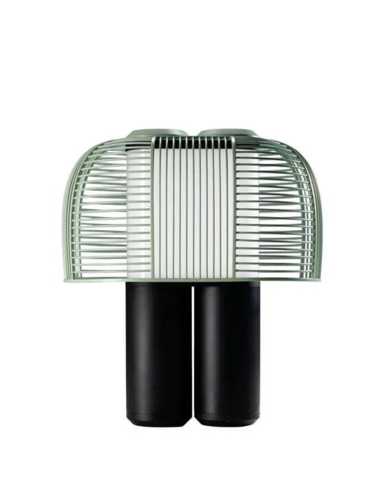 Outlet Yasuke bordlampe, sort/grøn Lamper Til Reol|Lamper Til Natbord