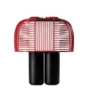 Yasuke bordlampe, sort/rød Lamper Til Reol|Lamper Til Natbord